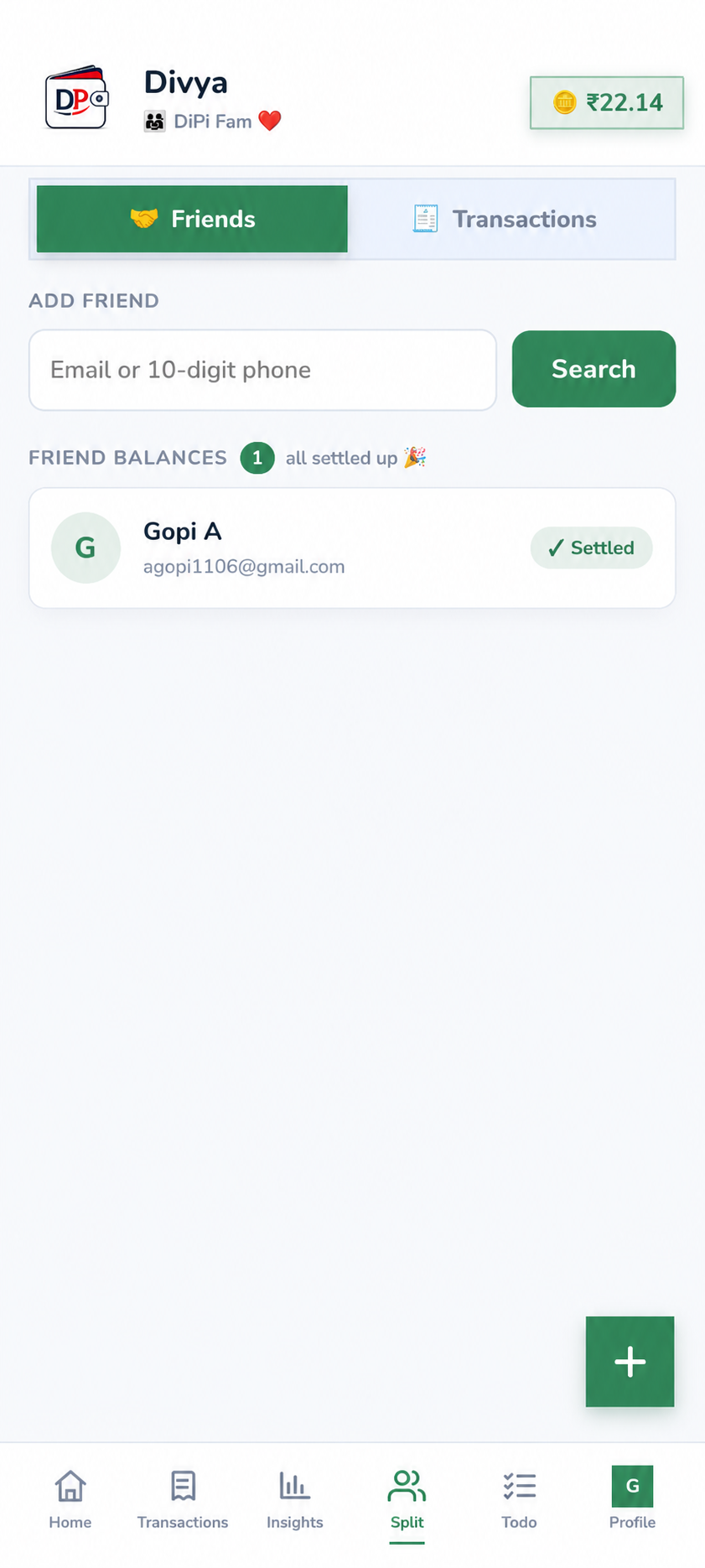 Split expenses with friends